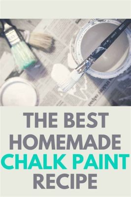 How to Make Chalk Paint at Home: A Creative Journey into DIY Artistry